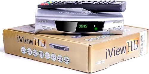 New 1080P Freeview HD Digital TV Receiver & USB Recorder by iView HD (Silver)