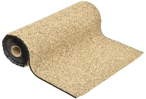 Ziaphsol Feuille de pierre naturelle en polypropylène non-tissé 600 x 60 cm, couverture pour bords de bassin, découpable avec des ciseaux, pour cours de ruisseau dans le jardin, colle imperméable