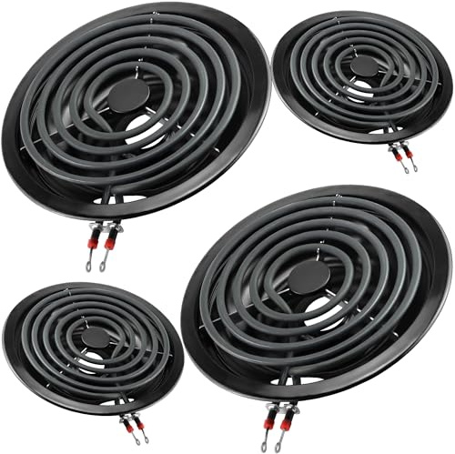 Stove Burner Pan Kit 5304430149(6)5304430150(8)&Electric Stove Burners Kit MP15YA(6) MP21YA(8) Compatible for Frigi-daire Ken-more Electric Range Stove Replaces 318067041 318067051 by MIFLUS