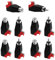 HENGBIRD 10 Stück RCA Stecker Cinch Stecker Cinch Adapter Lautsprecherkabel Adapter Buchse zn AV Schraub Klemme Schraubbar Ohne Löten,Lautsprecher Stecker (5 Stücke Stecker & 5 Stücke Buchse)
