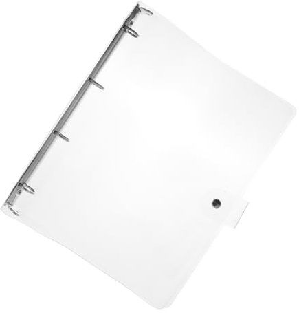 OHPHCALL Copri Quaderno A4 Trasparente in Plastica per Quaderno ad Anelli, Custodia Resistente e Decorativa per Scuola e Ufficio