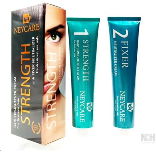 Crema Alisadora de Pelo Profesional 60+60 ml – Alisado Duradero en Casa – Fácil de Aplicar, Suaviza y Reduce el Frizz – Cabello Liso y Suave sin Plancha