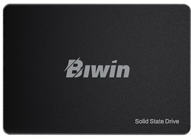 BIWIN M100 SATA 3.0 SSD 512GB - bis zu 550 MB/s Lesen - 6 Gb/s Internes Solid State Drive 2,5 für Laptop & Desktop – Schnell, Leise, Stoßfest