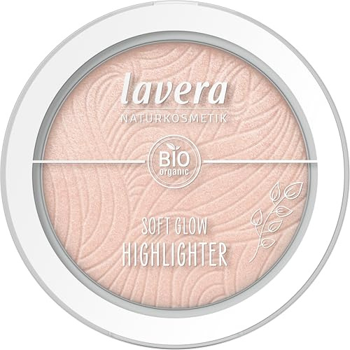 lavera Soft Glow Highlighter -Aurora Glow 02 - bis zu 12h Halt - ultrafeine Schimmer-Pigmente - seidige Textur - vegan - Naturkosmetik - 5,5g