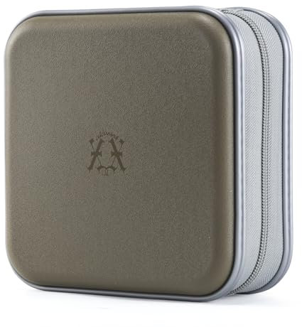 alavisxf xx CD Tasche, 48 DVD Tasche Hartplastik CD Taschen Aufbewahrung Schutzhülle DVD Lagerung CD Tasche für Kinder Auto (Olivgrün48, 48 Kapazität)