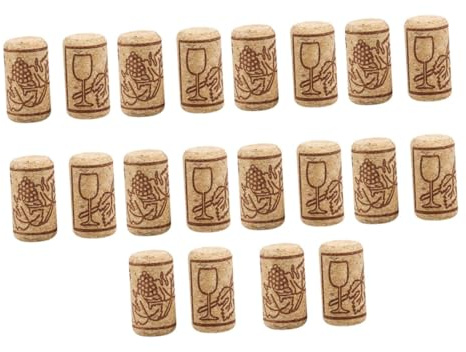 Toyvian Tappi di Sughero per Bottiglia di Vino e Bevande, Set da 40 Pezzi, Materiale Resistente in Sughero Naturale, Compatibili con Bottiglie di Vino, Birra e Cocktail, Accessori per Bar e Cucina