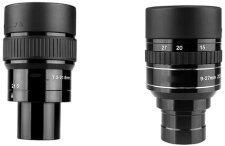 Telescope Accessories - Ocular telescópico con zoom de 1.25 pulgadas de 7.2-21.6 mm/9-27 mm, multicapa, compatible con SV191 de 1.25 pulgadas (7.2-21.6 mm, 9-27 mm)