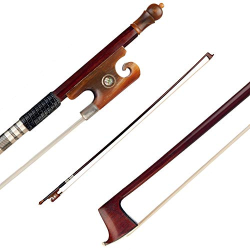 Fafeicy Archet de Violon 4/4 en Pernambuco Léger avec Crin de Cheval, Conçu pour les Professionnels et les Débutants, équilibre et jouabilité Exceptionnels