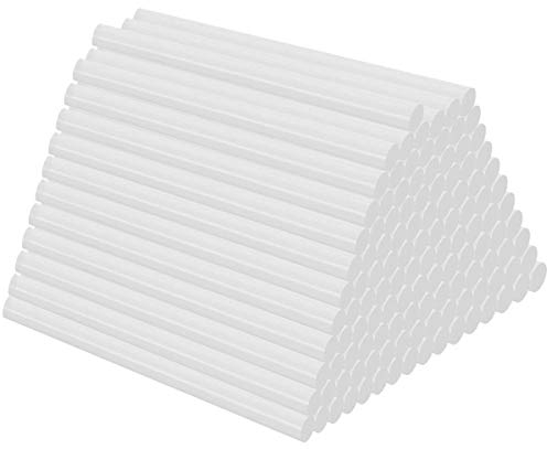 Bâtons de colle chaude 100 pièces bâtons de colle pour Mini pistolet à colle chaude, transparent 7x100 mm