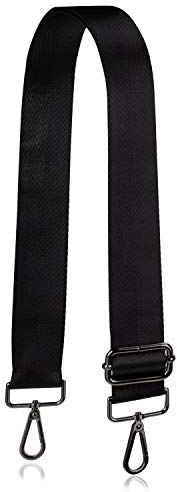 Allzedream Taschengurt Crossbody Bag Damen Breiter Gurt Zum Wechseln Einstellbar Umhängetasche (Schwarz)