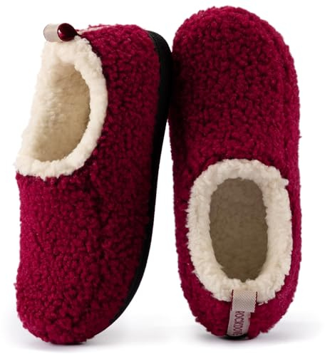 RockDove Women's Nomad Slipper con Memory Foam, Rosso, 37.5/38.5 EU