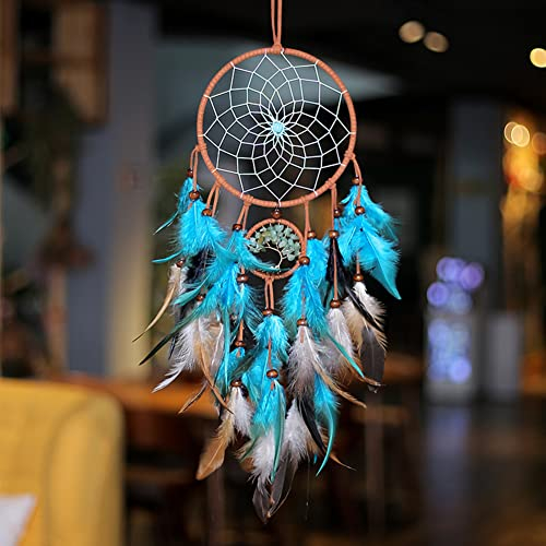Grande Acchiappasogni, Indiano Acchiappasogni con Piume, Colorate Dream Catcher, Fatto a Mano L'acchiappasogni, Cattura Sogni Decorazioni, per Decorazione Parete Nozze Camera Letto Casa Ragazze