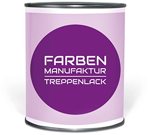 Farben Manufaktur Treppenlack bunt Holz Treppe Dielen Holzlack Holztreppe Holzfarbe RAL 0,5L, Farbe: ca. RAL 5018 Türkisblau, Größe: 0,5L