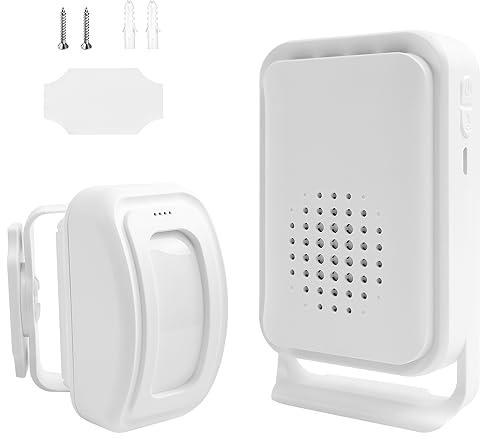 Alerta de Entrada, Alarma de Bienvenida, Avisador Puerta Tienda, Sensor de Movimiento con Alarma, Detector de Paso, Sensor de Presencia, Timbre con Sensor de Movimiento para Tienda de Negocios
