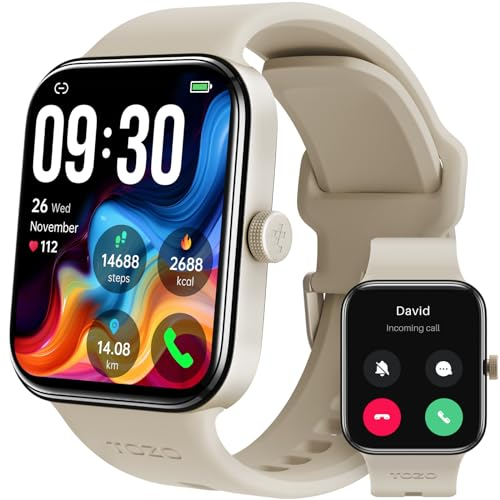 TOZO S4 AcuFit One - Reloj Inteligente Hombre Mujer, 1,78 Smartwatch con Llamadas Bluetooth, Fitness Tracker, Pulsómetro, Monitor de Sueño, IP68 Impermeable