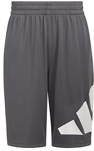adidas Boys Performance Logo Short Dark Grey