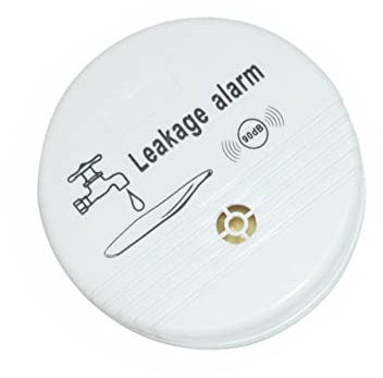 Gadpiparty Détecteur De Fuite Eau pour sous-Sol Et Appartement Alarme Sonore Niveau Sonore Capteur Triple Anti-inondation Blanc