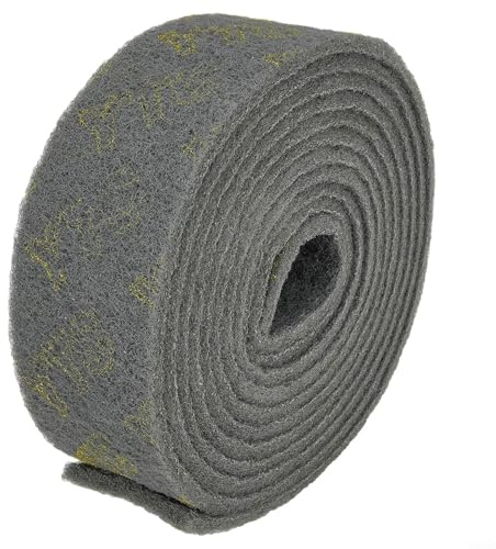 Rollo de estropajo de esmeril de 6 metros para limpieza de cocina y eliminación de óxido, herramienta abrasiva de nailon para ollas, platos, estufas y azulejos (10 cm x 6 metros)