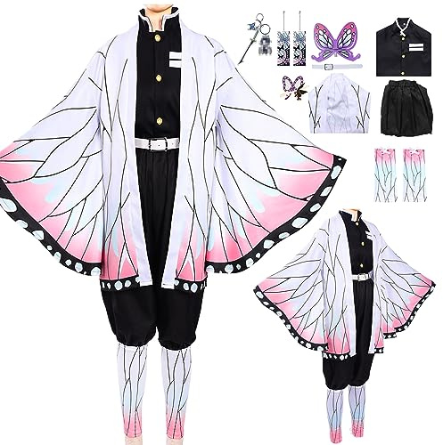 Antsparty Adults Anmie Cosplay Costume Set, Kimono Outfits Men Women, Anmie Cosplay Cloak for Halloween Carnaval Pretend Play Fancy Dress