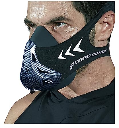 FDBRO Maschera di Allenamento 4.0 Maschera Allenamento fiato Alta Quota per Corsa e Vari Sport,Regolabile Unisex Formazione anaerobica con Carrying Case
