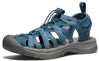 KEEN Damen Whisper Sandalen, Grau Medium Grey Peacock Green, 38 EU