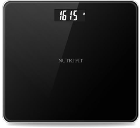 NUTRI FIT Digital Bathroom Scale for Body Weight, Bath Scale for Accurate Weight Watching with Large LCD Display, Most Accurate for The Elderly Safe Home Use, 330 lbs