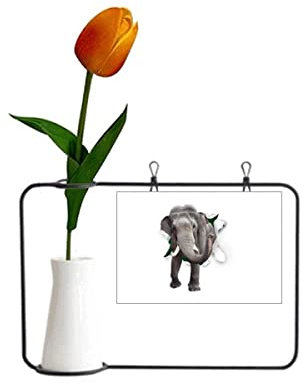Animal Paper Breaks Impact Elefanten Tulpe Künstliche Blumenvase Dekoration Karte