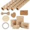 4 Rolle Geschenkpapier, 43x300cm Geschenkpapier Rolle Set mit 1 Klebeband 20m Hanfseil 20 Kraftpapieranhänger Wrapping Paper Packpapier Kraftpapier Rolle für Geburtstag Hochzeit Geschenkverpackung