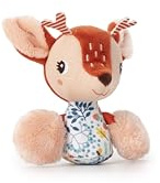 Lilliputiens - Mini sonajero Stella el Cervatillo - Juguete sensorial para bebés - Estimula la Vista y la motricidad - Ideal Desde el Nacimiento - Peluche Suave y Divertido para Descubrir - 83479