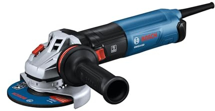 BOSCH GWS14-50 5 In. Angle Grinder | Compact, Powerful 13-Amp Motor with Slide Switch - High Performance for Grinding and Cutting