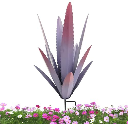 YNPQTDS metall agave-växt 29 x 29 x 45 cm Tequila skulptur metall agave trädgårdsprydnader smidesjärn tequila-växt heminredning designad för att passa speciellt för kvinnor