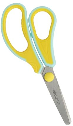 Westcott GRIPEEZE E-21573 00 - Forbici per bambini in età prescolare, 14 cm, ideali per le mani dei bambini, sicurezza grazie alla punta arrotondata