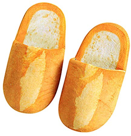 Generisch Bun Autumn Home Invierno Pan Pantuflas Cálidas para Mujer Zapatillas de Fieltro Mujer Zapatillas con Espuma de Memoria Zapatillas de Piel de Cordero, amarillo, Large