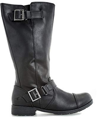 Rocket Dog Women's Berry Biker Boots, Black Lewis, 5 UK