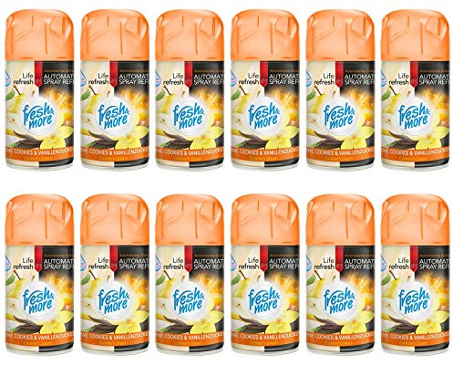 Fresh & More Lufterfrischer Nachfüller (12er Pack) 250ml Birne-Cookies&Vanillezucker