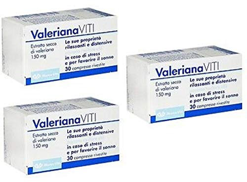 3 X Valeriana Marco Viti 30 compresse per ANSIA FAVORISCE IL SONNO RILASSANTE