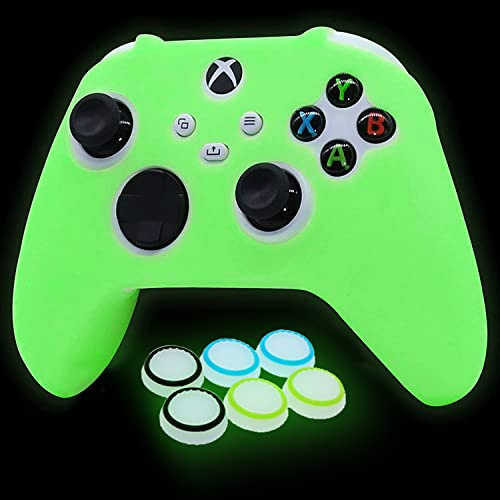 HLRAO Custodia protettiva in silicone Glow in The Dark per controller Xbox Series X