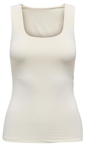 ONLY ONLEA S/L 2-vägs passform JRS NOOS topp, Cloud Dancer, XS, Molndansare, XS