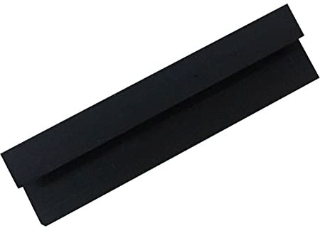 NRG Bathroom PVC Panel Trims End Cap Trim U Finishing Profiles 10mm for Bathroom Wall Panels Shower Wet Room Black 2 PCS