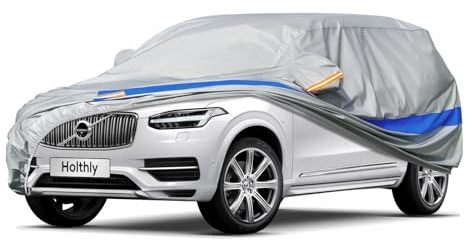 Telo Copriauto da Esterno, Holthly 10 Strati Telo Copri Auto Felpato 100% Impermeabile, Copertura Auto Adatta per Suv 4x4 Audi Q7, BMW X5, Mercedes GLE, Porsche Cayenne,etc.YXL