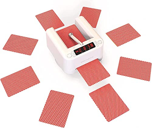 Kartenmischmaschine, intelligenter tragbarer elektrischer Händler, 360 ° drehbare Anti-Cheating-Splitting-Maschine für 2-8 Kartendecks, unterstützt mehrere Spieler
