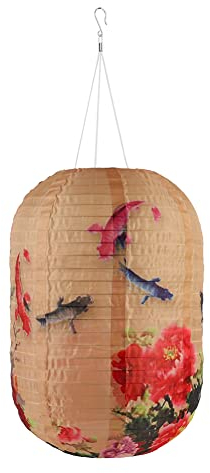 10Zoll japanische Laterne LED, Solar Gartenleuchten,Solarlampen für außen ,Solar Lampions wetterfest, Party Solarlaterne,Outdoor Garten Restaurant hängende Beleuchtung,IP65 wasserdicht (T)