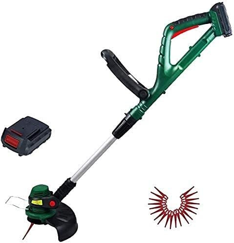 Tosaerba Rotanti Tagliaerba Elettrico Wireless 600w, Lunghezza Regolabile con 1 Batteria e 20 Lame di Ricambio, Diametro di Taglio.
