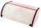 MagiDeal Metal Bread Bin Bread Storage Bread Holder with Lid Kitchen Storage Container for Countertop Dessert Shop Closet Restaurant, White Pink L