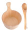 Set di accessori per sauna – Barilotto in legno con cazzuola, secchio per sauna con manico, kit spa bagno, hammam, bagno, casa, relax, rituale di relax termico