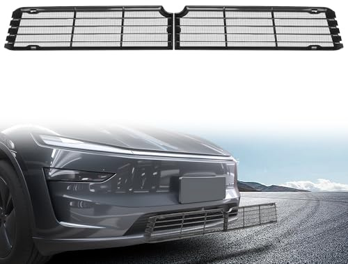 TOPABYTE Grille Avant pour Tesla Model Y Juniper 2025-2026 Cache Grille D'aération Avant ABS Détachable, Grilles de Calandre Rechange pour Nouveau Model Y Juniper Launch Série Accessoires