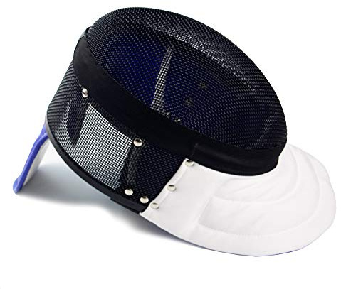 LEONARK Máscara de Espada de esgrima CE 350N Mascarilla de Grado Nacional certificada - Equipo de protección de esgrima (Detachable Black, M)