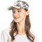 ZLYC Damen Sonnenschild Golf Visor Cap mit Klettverschluss,Weiß,Gr. Einheitsgröße