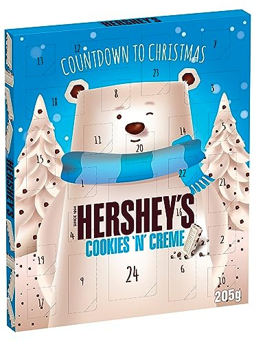Hershey's Calendario dell'Avvento, Gusto Cookies n Crème Cioccolato Bianco, 205g