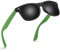wearPro Sonnenbrille-Herren-Damen-Polarisiert-Rechteckig-Sonnenbrillen Unisex Retro Klassische Vintage Polarisierte Brille UV400 Schutz Classic Sunglasses Eckig für Fahren (Schwar Rahmen Grünes Grau)